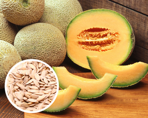 Hales Best Jumbo Cantaloupe Melon Fruit Seeds Heirloom Non-GMO (50+ Seeds)